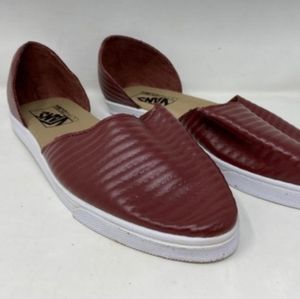 Vans burgundy skimmer